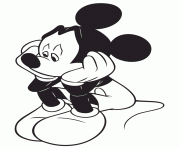 Printable mickey mouse sad disney coloring pages