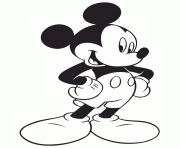 Printable mickey mouse posing for pictures disney coloring pages