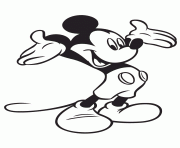Printable cartoon mickey mouse disney coloring pages