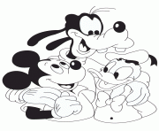 Printable goofy mickey mouse donald duck disney coloring pages