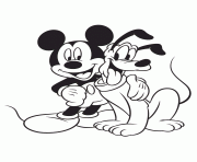 mickey mouse and pluto disney