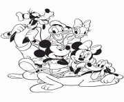 Printable mickey mouse and friends disney coloring pages