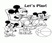 Printable uncle mickey disney coloring pages