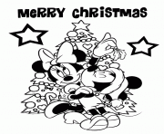 Printable christmas mickey disney coloring pages