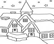 Printable house of winter s for kids2411 coloring pages