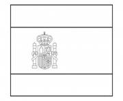 Printable spain flag  for kidsa738 coloring pages
