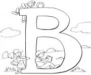 Printable kids alphabet s b word23da coloring pages