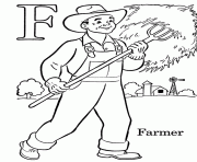 Printable kids free alphabet s farmer3c4b coloring pages
