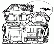 Printable haunted house halloween s for kids free printablecae3 coloring pages