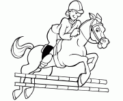 Printable jockey jumping horse s for kidsbf74 coloring pages