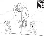 Printable despicable me s cartoon kids9279 coloring pages