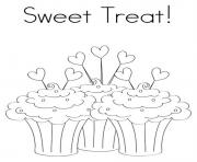 Printable sweet treat birthday s for kidse637 coloring pages