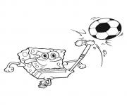 coloring pages for kids spongebob playing footballb5dc