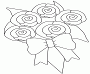 Printable rose bouquet s for kids491c coloring pages