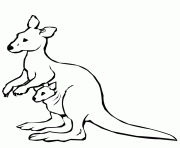 Printable coloring pages for kids kangaroo animal25c0 coloring pages