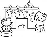 Printable christmas s for kids hello kitty christmas stockings698c coloring pages
