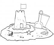 Printable kids sand castle adf6 coloring pages