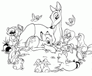 Printable bambi s cartoon for kids339b coloring pages