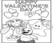Printable kids happy valentines day s18b3a coloring pages