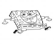 coloring pages for kids spongebob running86f7