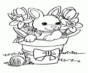 coloring pages for kids rabbit baby6753