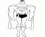 Printable handsome superman for kids coloring pages
