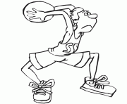 Printable basketball player s for kids5abd coloring pages