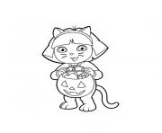 Printable dora the explorer halloween s for kidsd836 coloring pages