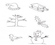 Printable winter  for kids free09a1 coloring pages