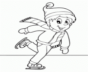 Printable ice skating winter s for kids36ae coloring pages