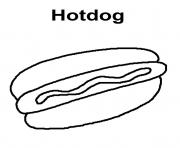 Printable hotdog s of food for kidsaff9 coloring pages