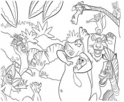 coloring pages for kids madagascar 2 printable2778