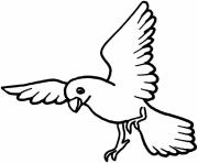 Printable dove bird  for kidsefda coloring pages