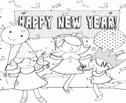 Printable coloring pages for kids new year eventa2f3 coloring pages