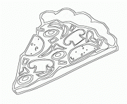 Printable kids pizza s of food4692 coloring pages