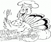 Printable turkey said happy thanksgiving s for kidsaeaa coloring pages