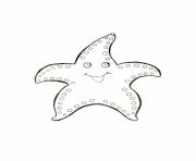 Printable kids starfish s3810 coloring pages