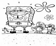 Printable coloring pages for kids spongebob smiling973d coloring pages