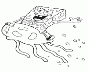 coloring pages for kids spongebob riding jellyfish86d9