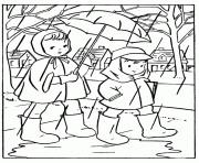 Printable rainy spring s for kids4350 coloring pages