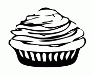 Printable cupcake  for kidsb5ec coloring pages