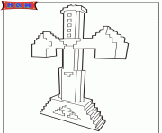 Printable sword in minecraft game coloring pages