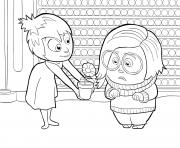 Printable joy and sadness inside out coloring pages