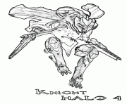 Printable halo 4 knight coloring pages