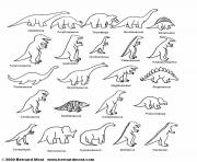 Printable liste des dinosaurs coloring pages