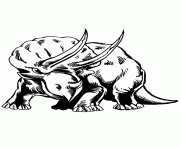 Printable realistic triceratops dinosaur coloring pages