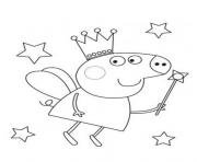 Printable fairy peppa pig coloring pages