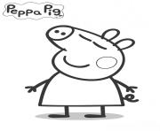 Printable kids peppa pig coloring pages
