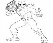 Printable ultimate spiderman iron fist coloring pages