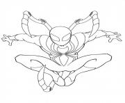 Printable ultimate spiderman iron spider coloring pages